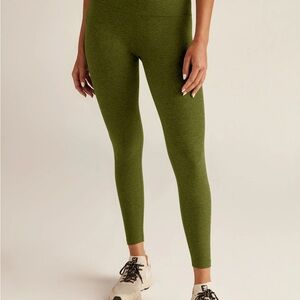 Spacedye Caught In The Midi High Waisted Legging - Deep Moss Heather / XS